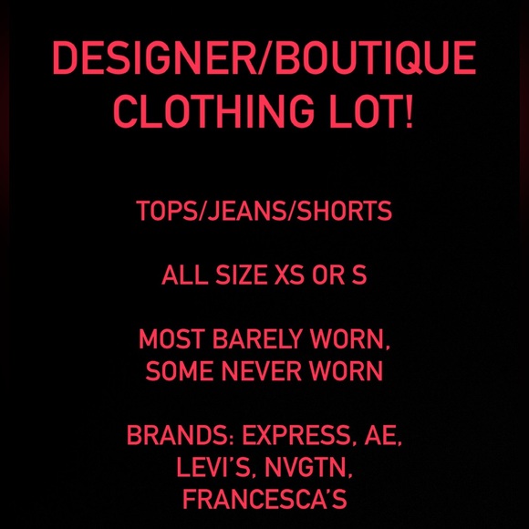 Name Brand Women’s Clothing Lot, sz XS & S, Tops/Shorts/Jeans - Picture 1 of 13